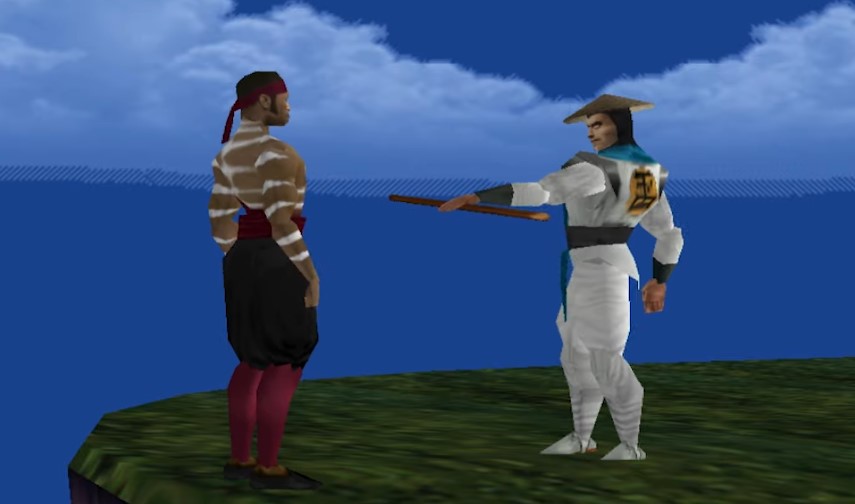 Raiden and Kai in Mortal Kombat 4
