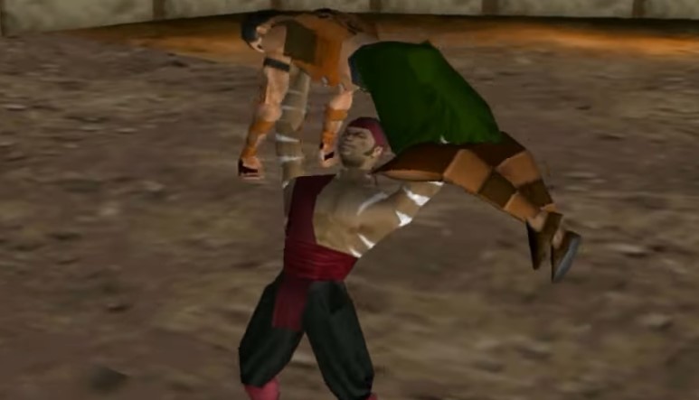 Kai performs his fatality in Mortal Kombat 4