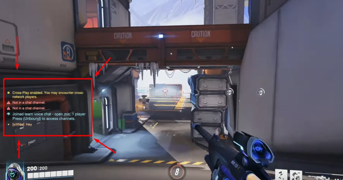 Location of the Text Chat Box in Overwatch 2