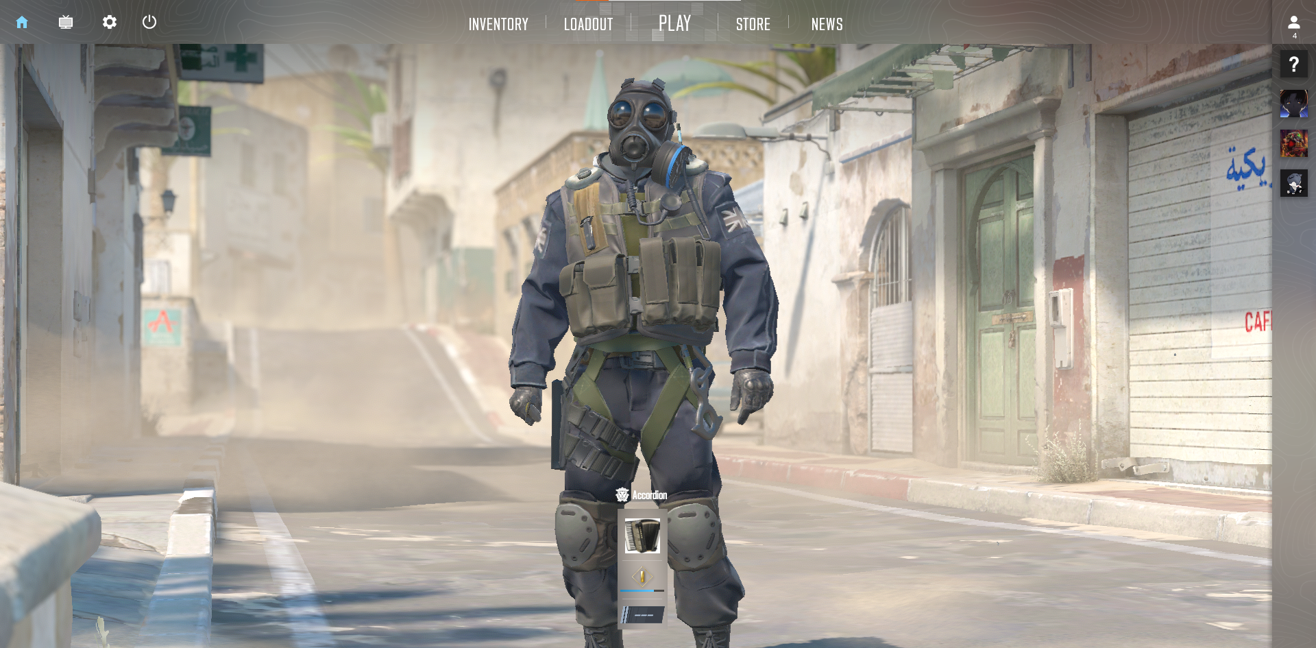 A screenshot of CS: GO 2's home screen. 