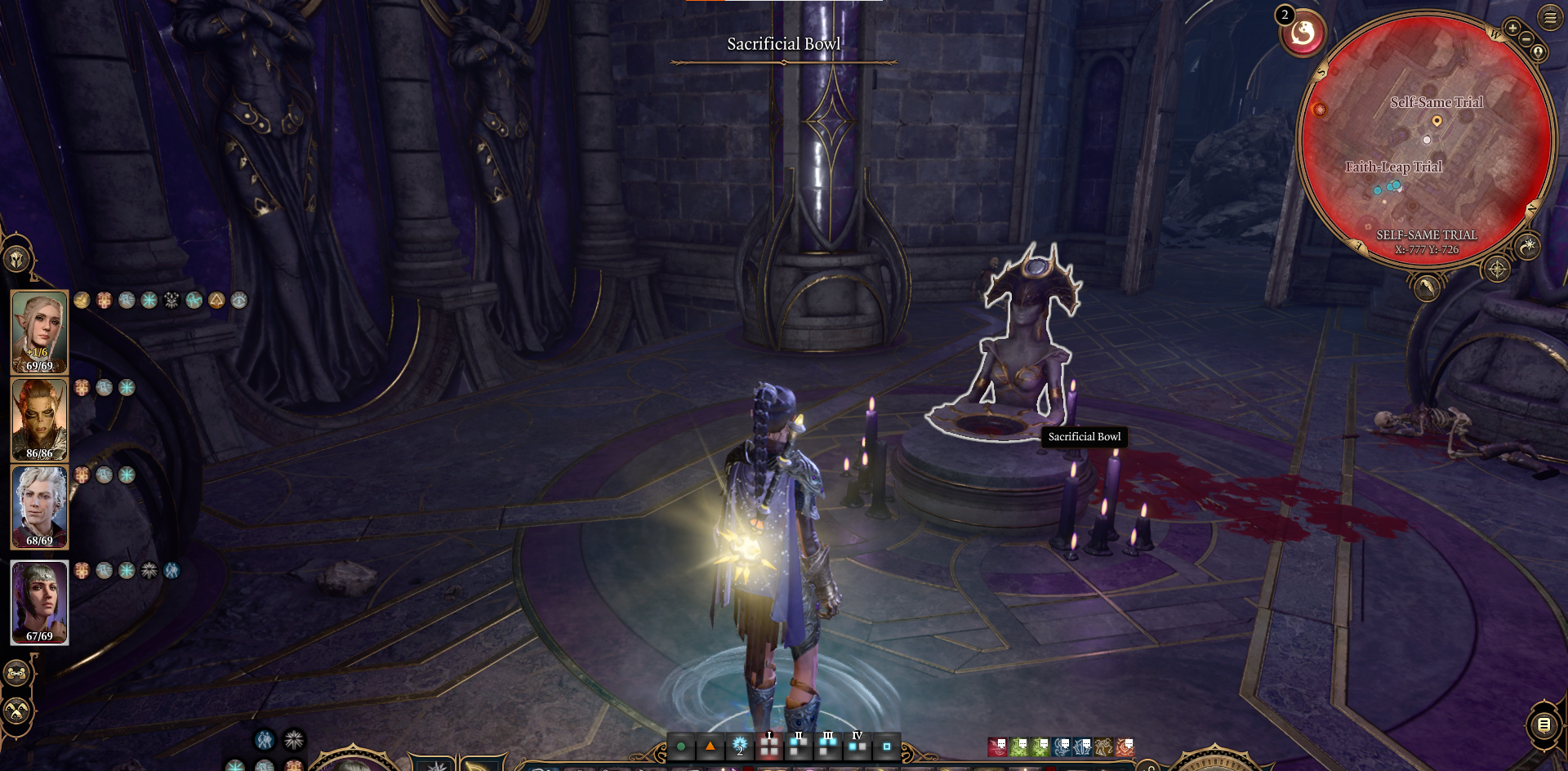 A screenshot of the Sacrificial Bowl in Baldur's Gate 3. 