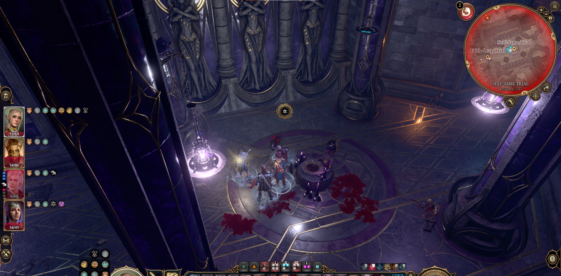 A screenshot the Sacrificial Bowl room in Baldur's Gate 3. 