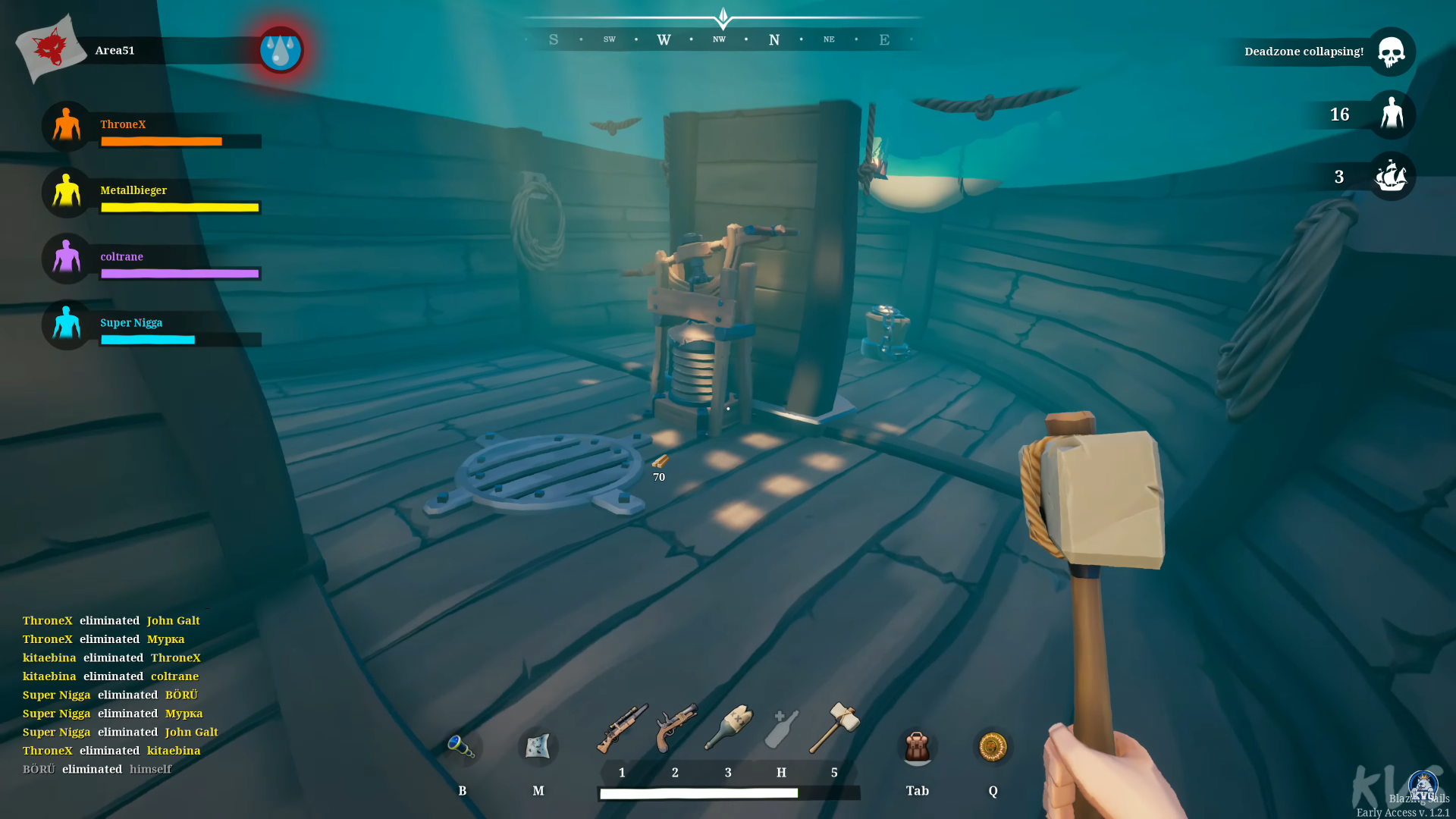 A screenshot of the Water Pump in Blazing Sails. 