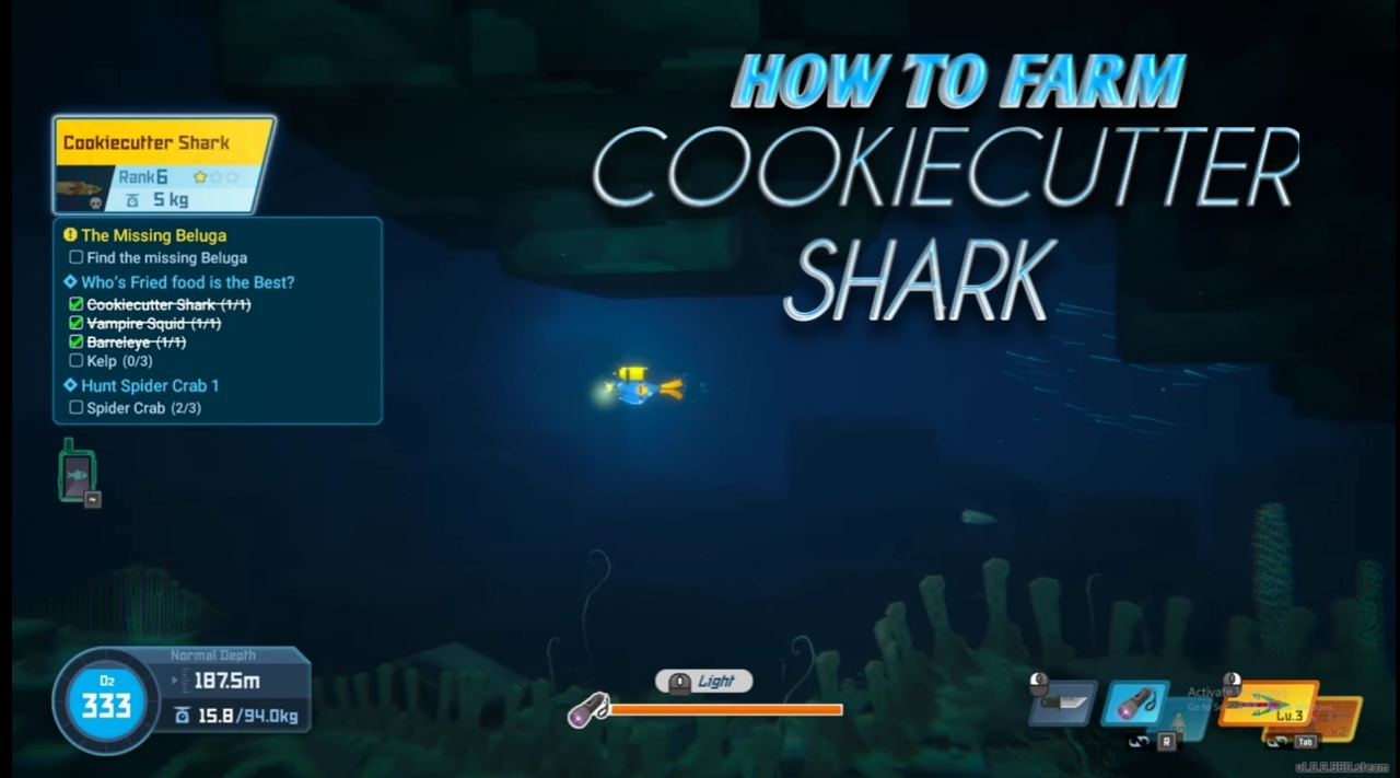 How to Farm Cookiecutter Sharks in Dave the Diver