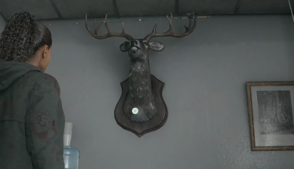 The deer head in Suomi Hall.