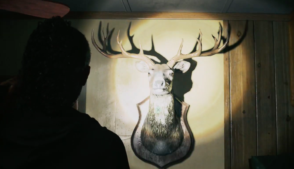 The deer head in Lighthouse Trailer Park