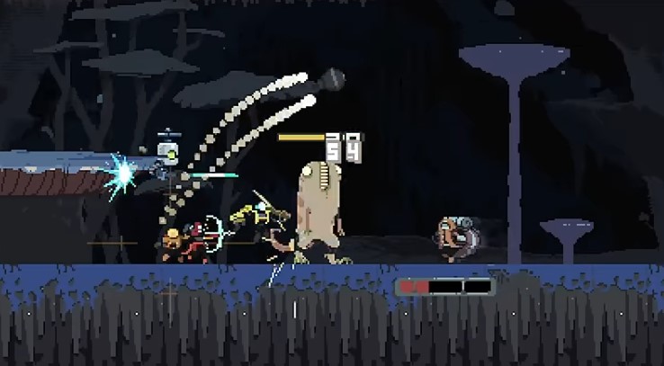 A screenshot of gameplay from Risk of Rain Returns