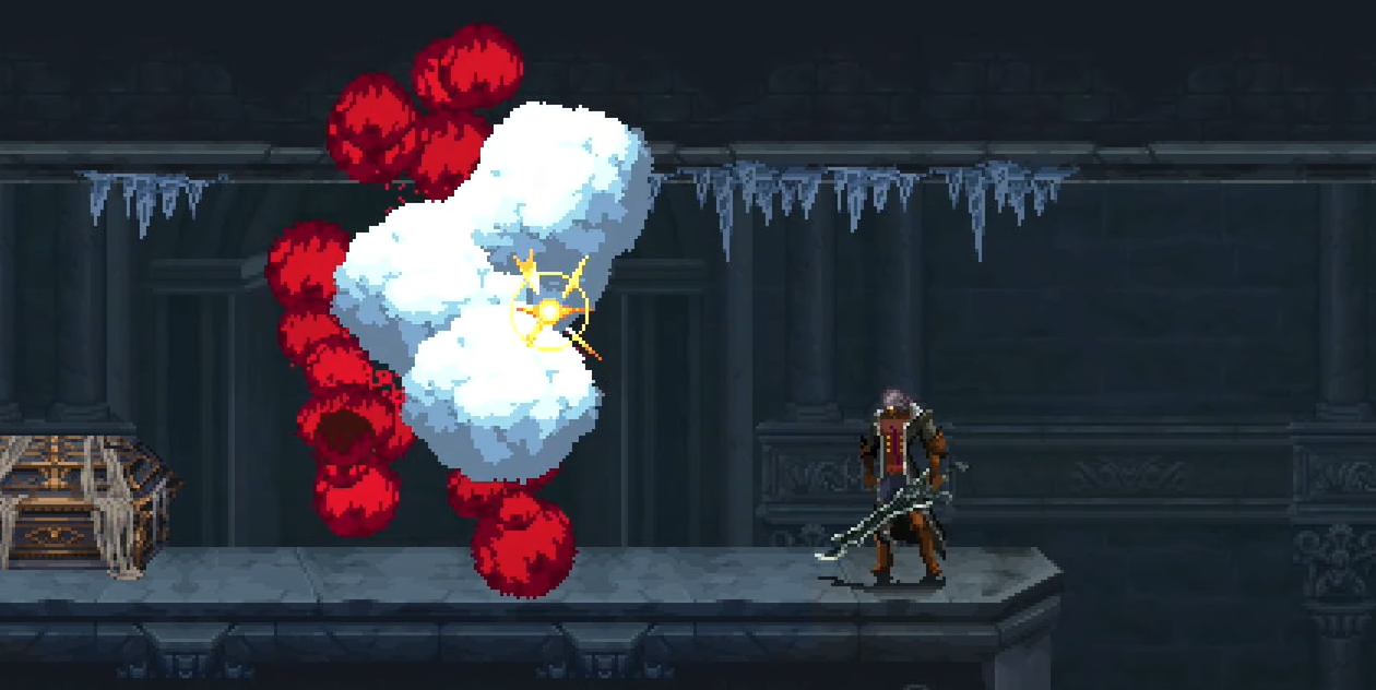 A screenshot of a blown up crystal in The Last Faith. 
