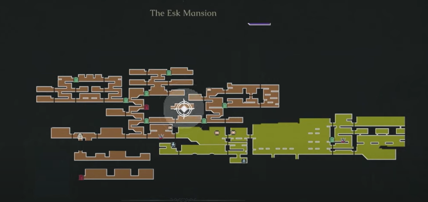 A map screenshot of the Ghost NPC's location. 