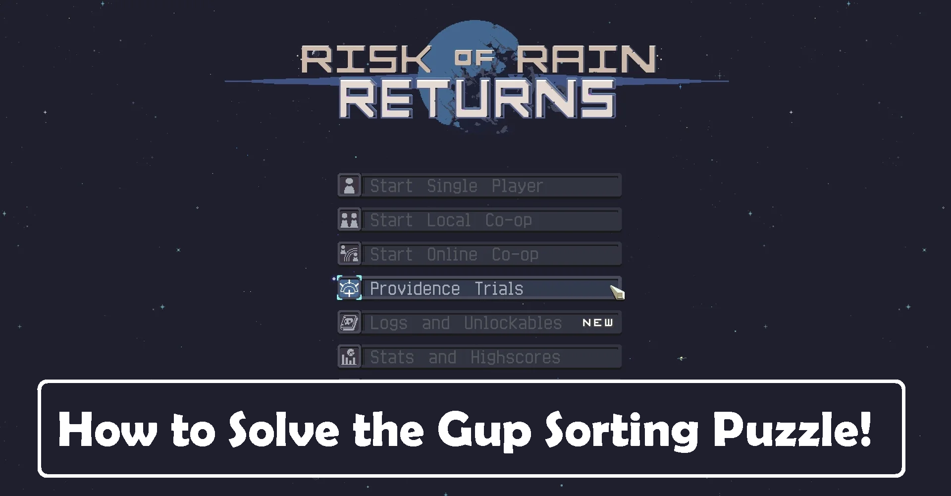 How to Complete the Gup Sorting Puzzle in Risk of Rain Returns
