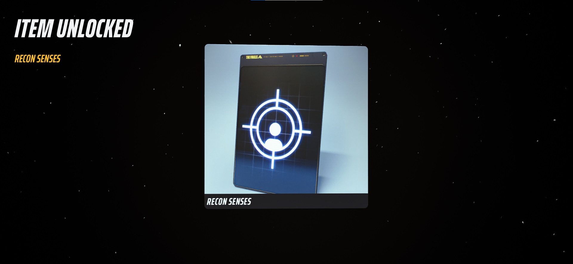 A screenshot of an unlocked Recon Senses Specialization.