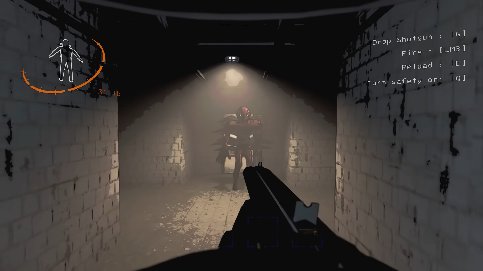 A screenshot of the Bracken in Lethal Company. 