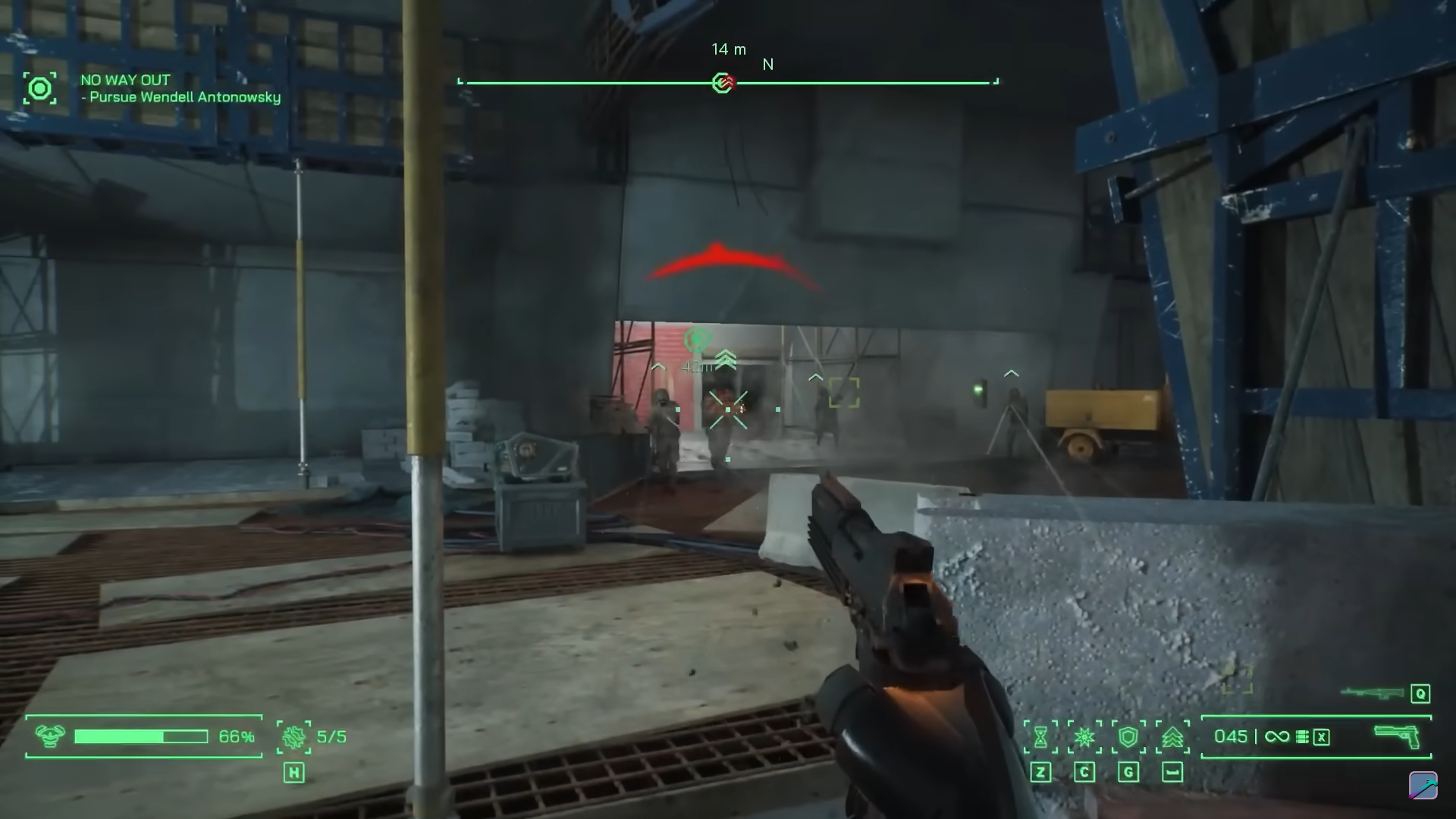 A screenshot of RoboCop: Rogue City's gameplay. 
