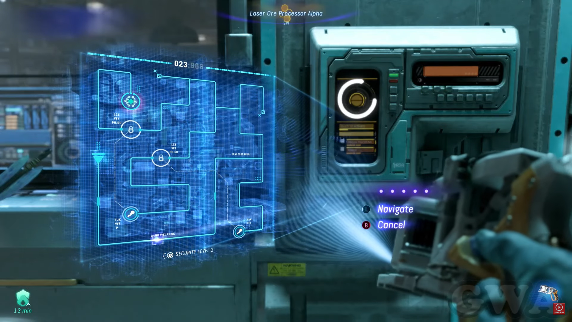 A screenshot showing the hacking process using the SID Tool in Avatar: Frontiers of Pandora. 