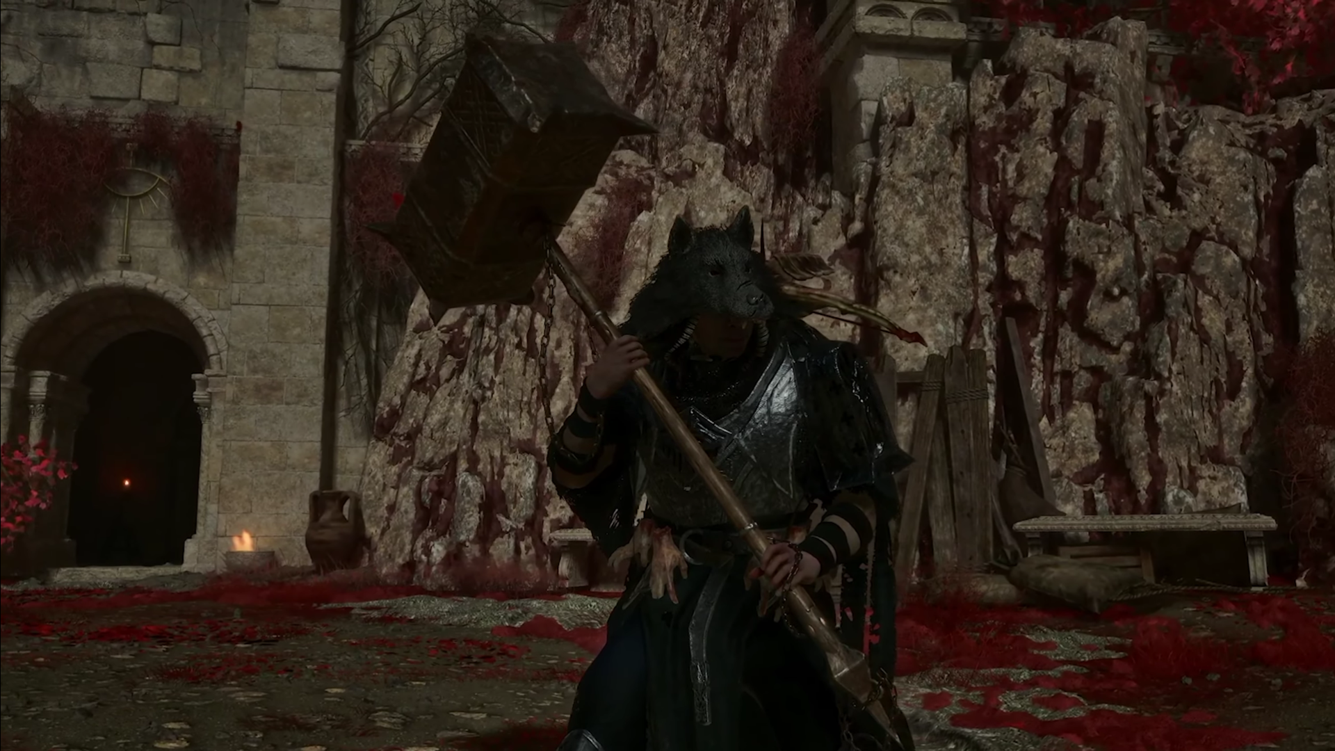 A screenshot of the Iron Wayfarer's Hammer in Lords of the Fallen.