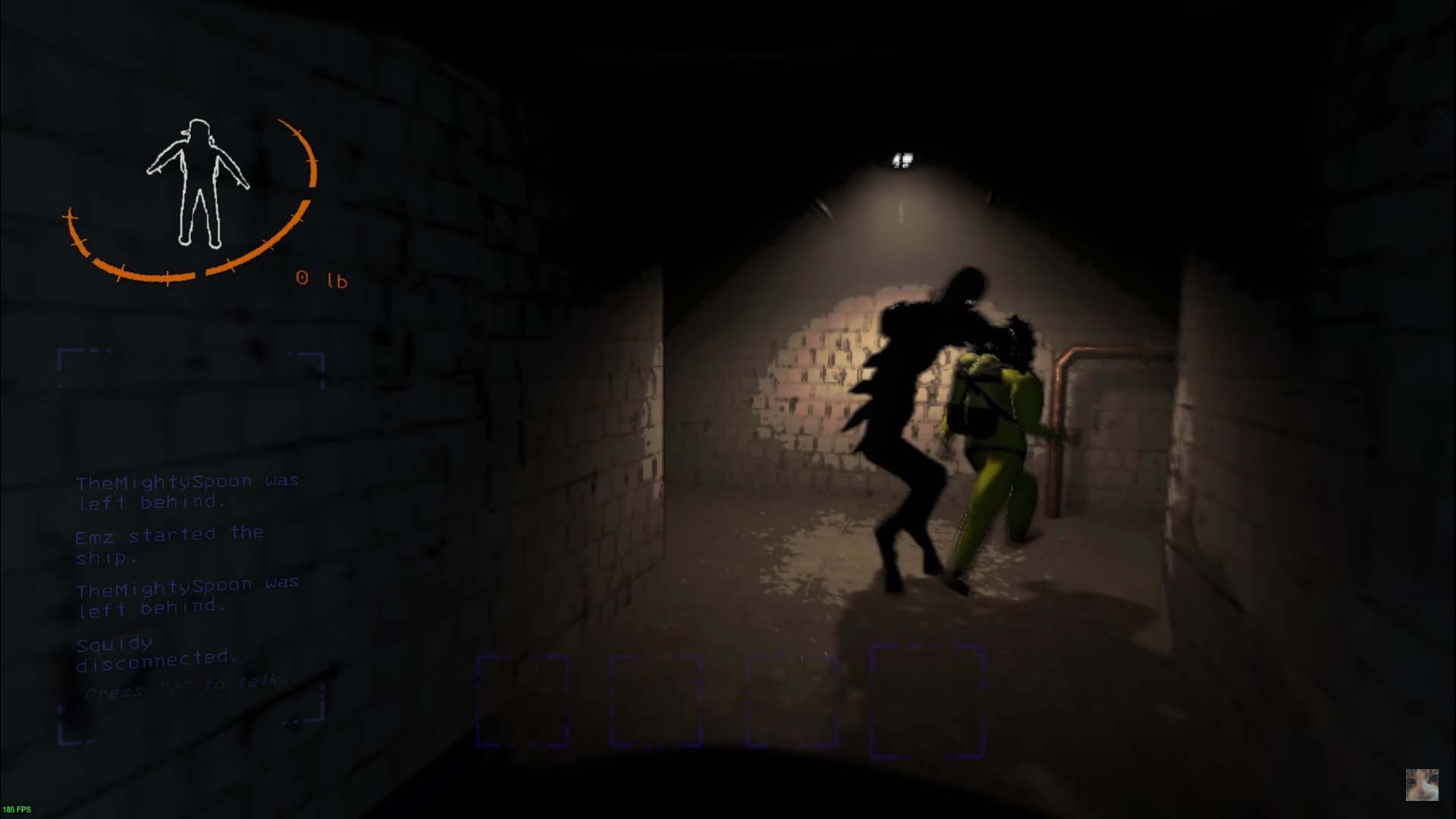 A screenshot of the Bracken in Lethal Company.