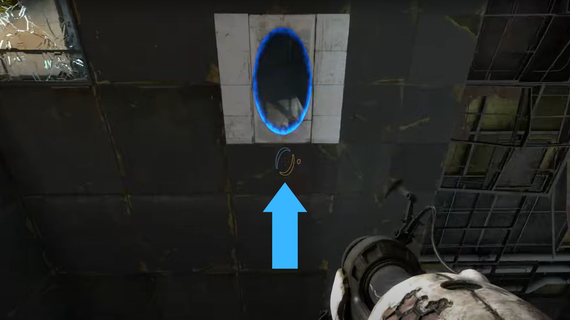 A screenshot of the Blue Portal in Chamber 14.