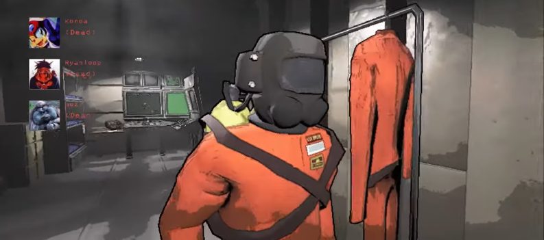 A screenshot of an employee in Lethal Company.