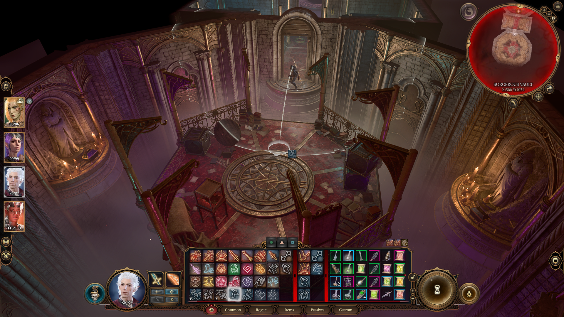 A screenshot of The Red Knight's Final Strategem room in Baldur's Gate 3. 