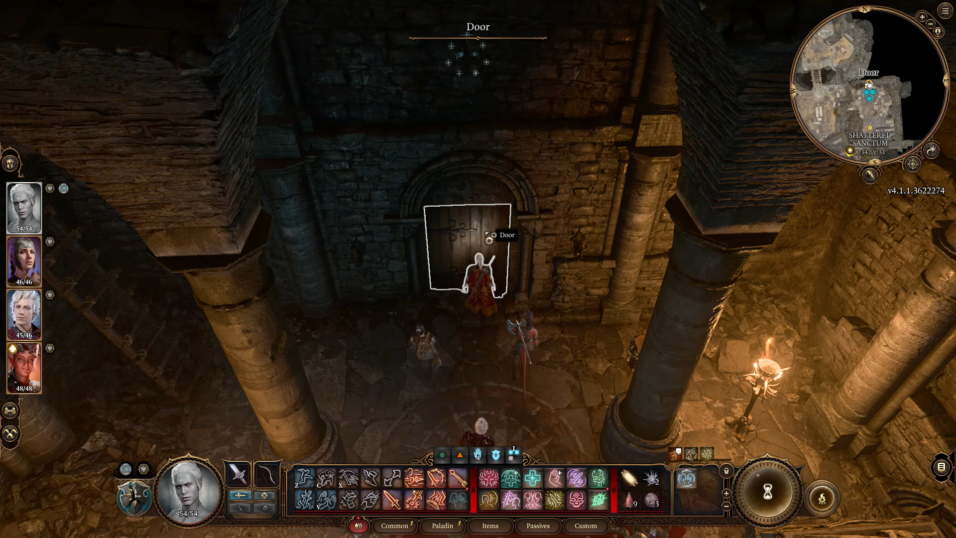 A screenshot of the small door that leads to Worg Pens. 