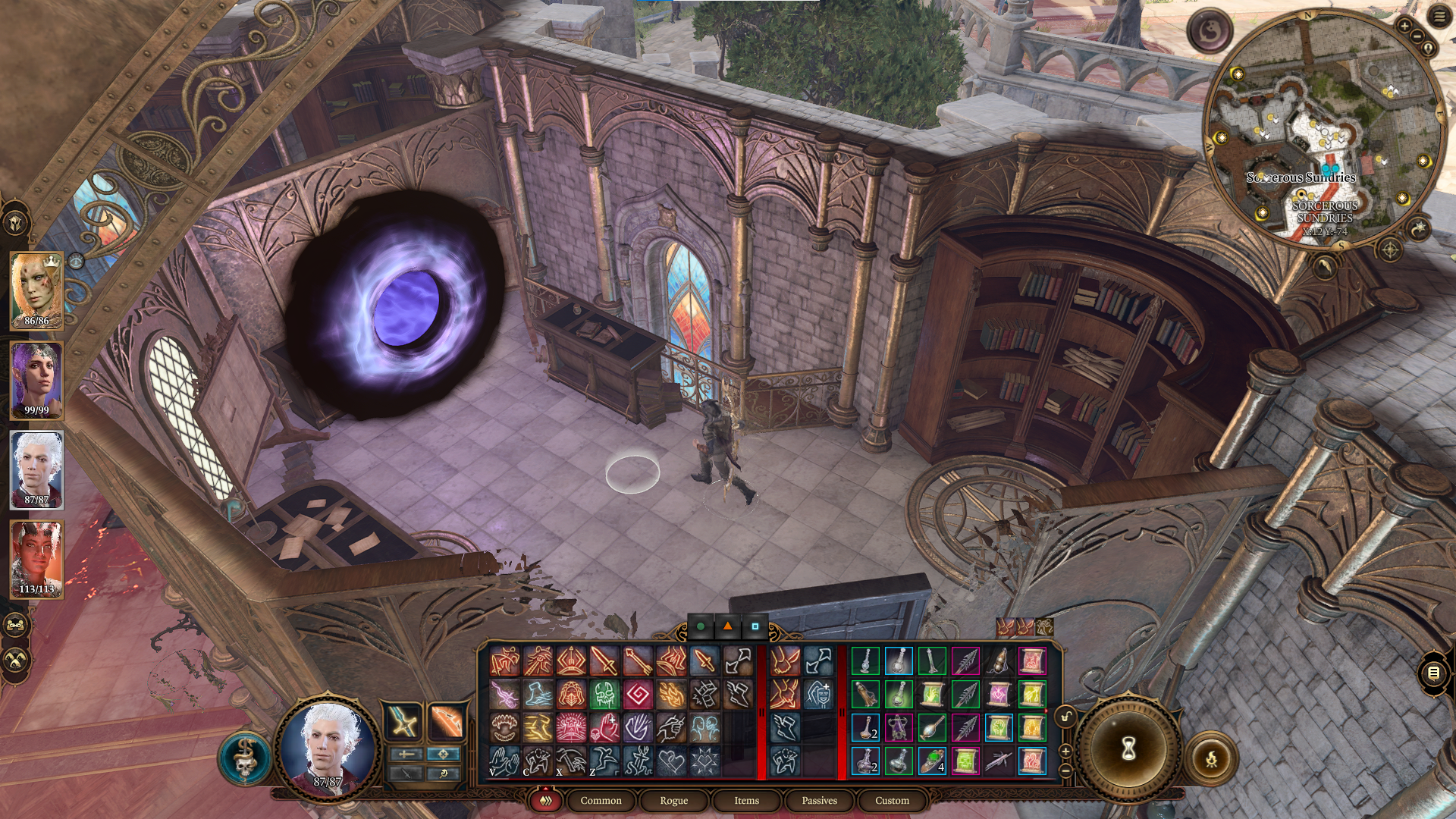A screenshot of the portal that leads to The Red Knight's Final Strategem in Baldur's Gate 3. 