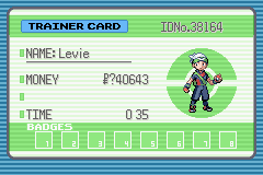 An image of the player's trainer card.