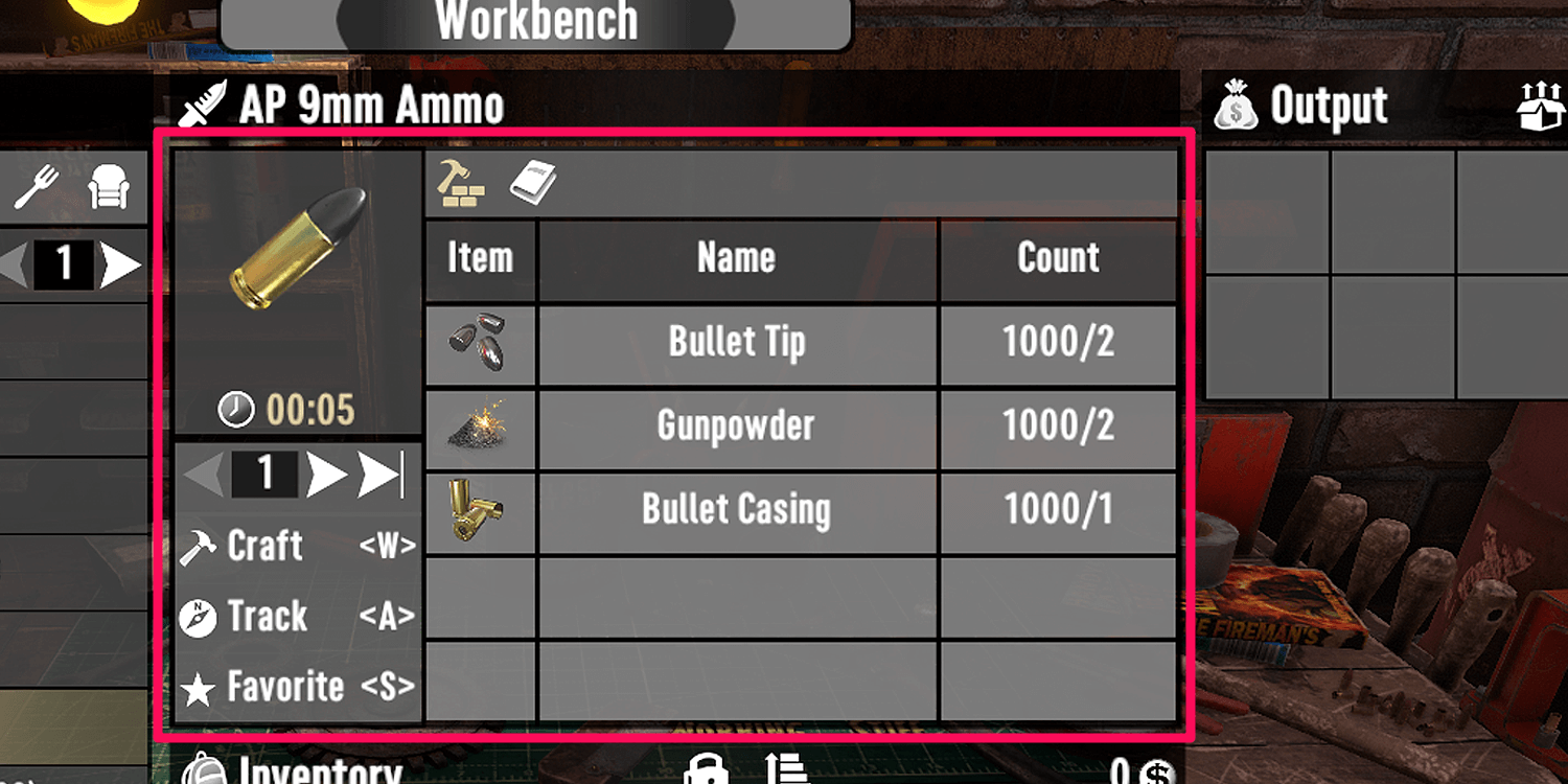 Ammo Requirements to Craft 7 Days to Die