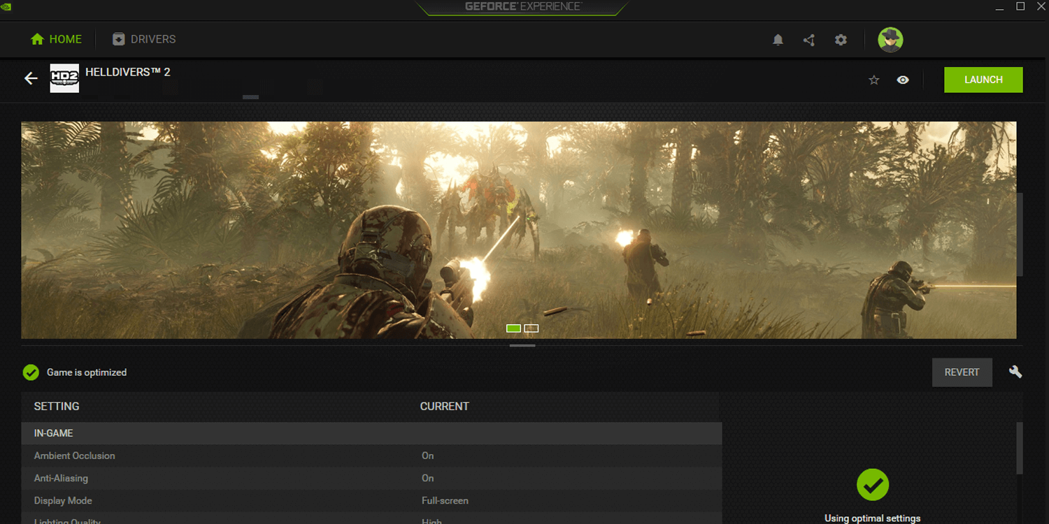 Helldivers 2 graphic settings