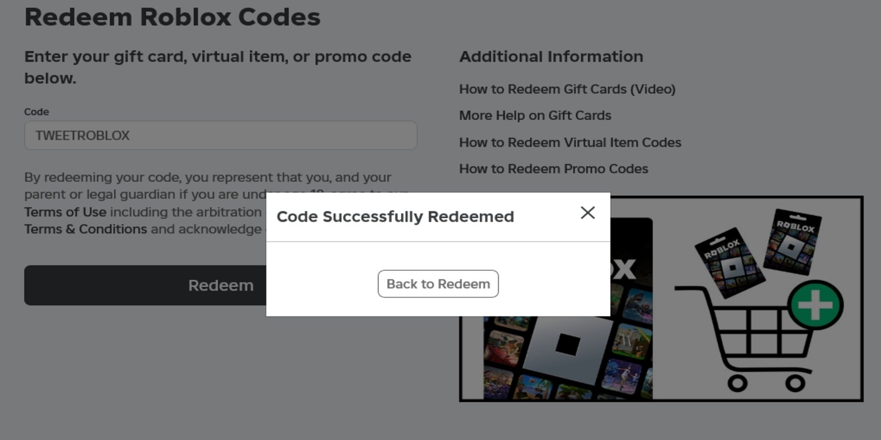 Roblox game codes