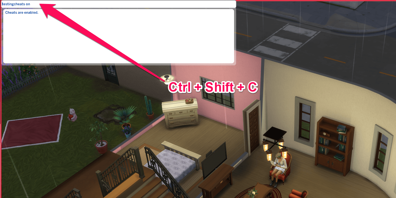 Sims 4 Ctrl+shift+c testingcheat on