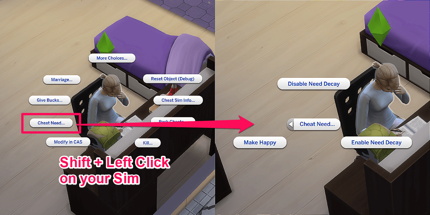 Sims 4 quick fill need meter