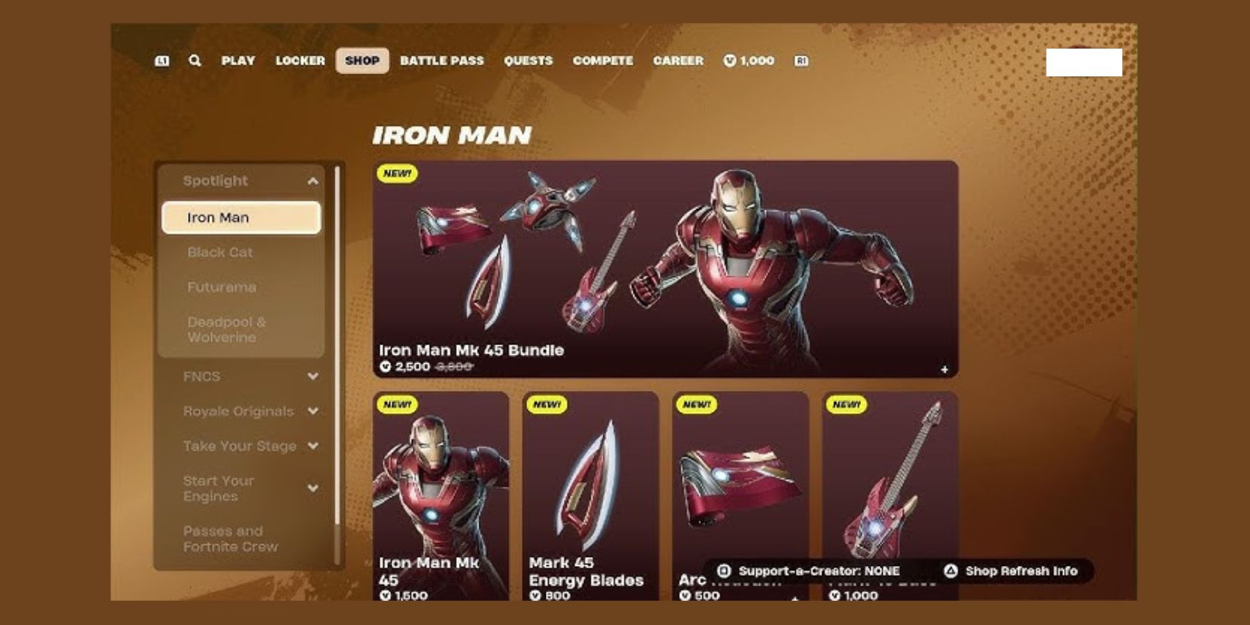 Fortnite How to Get the Iron Man Skin items store