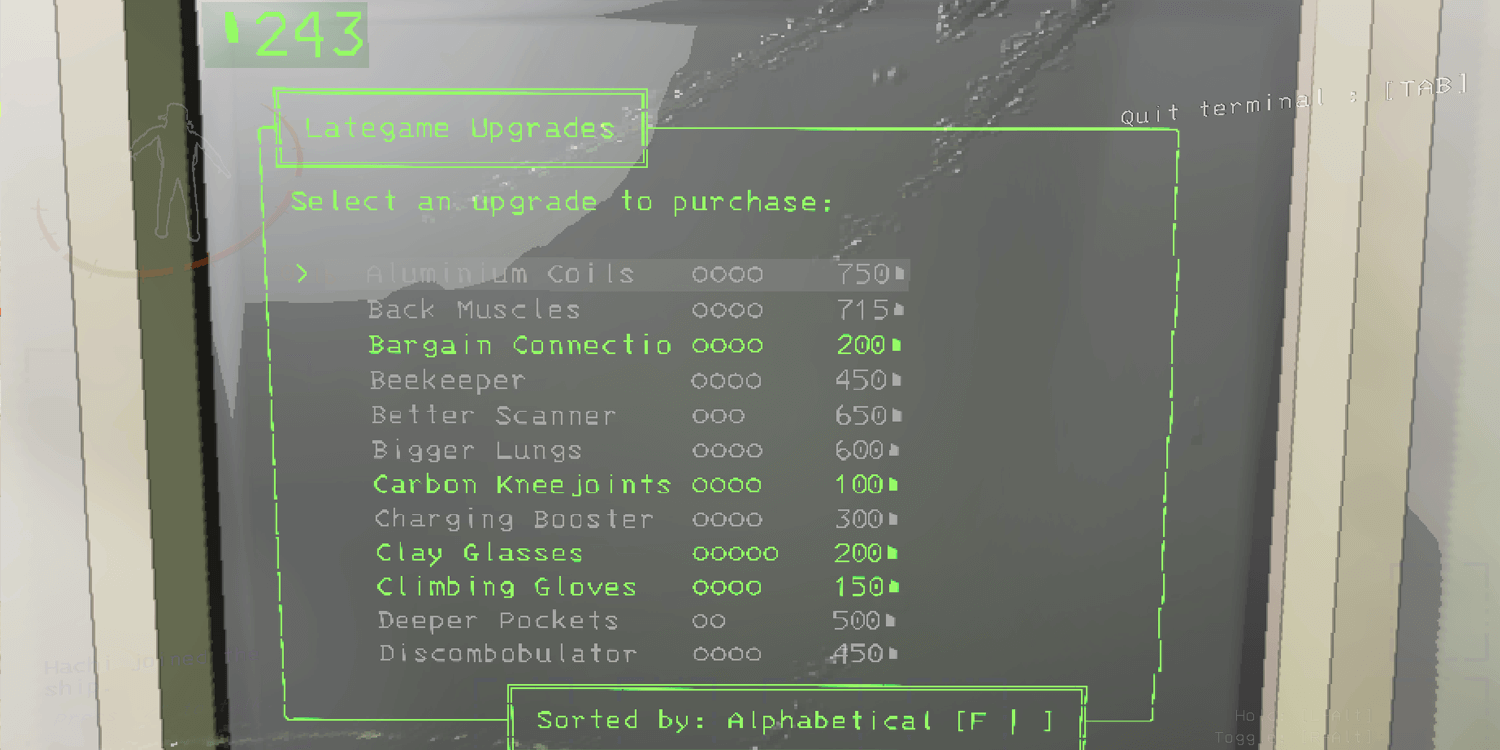 Lethal Company Lategame Upgrades