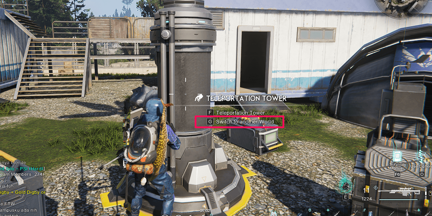 Teleportation Tower in Settlement Once Human