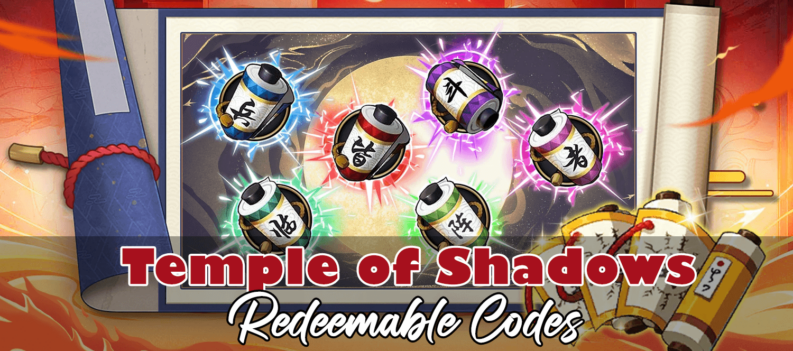 Temple of Shadow List of Codes