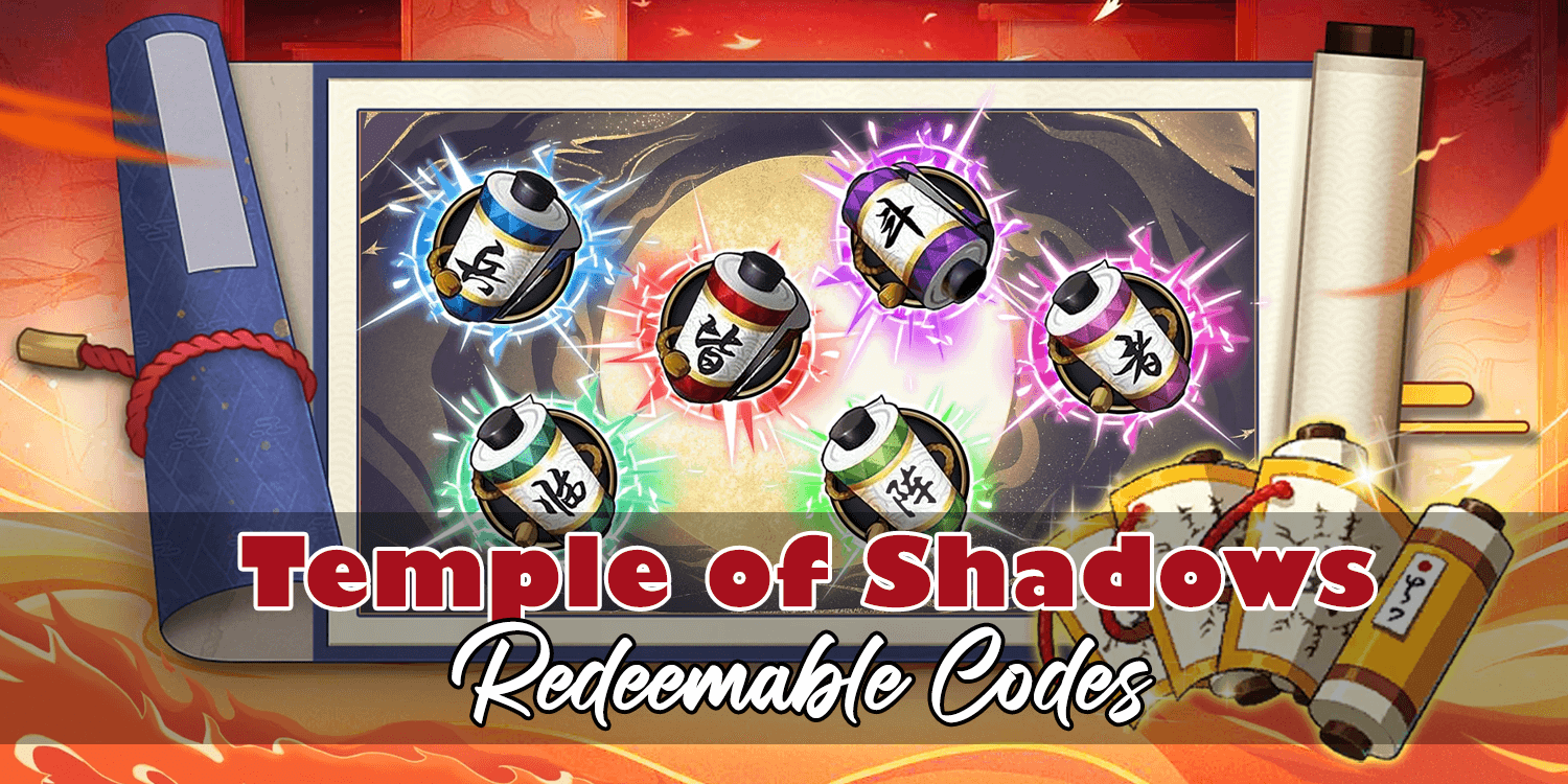 Temple of Shadow List of Codes