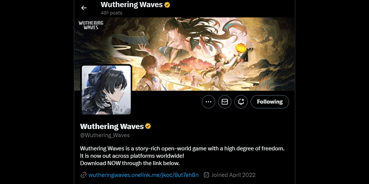 Wuthering Waves Twitter Platform