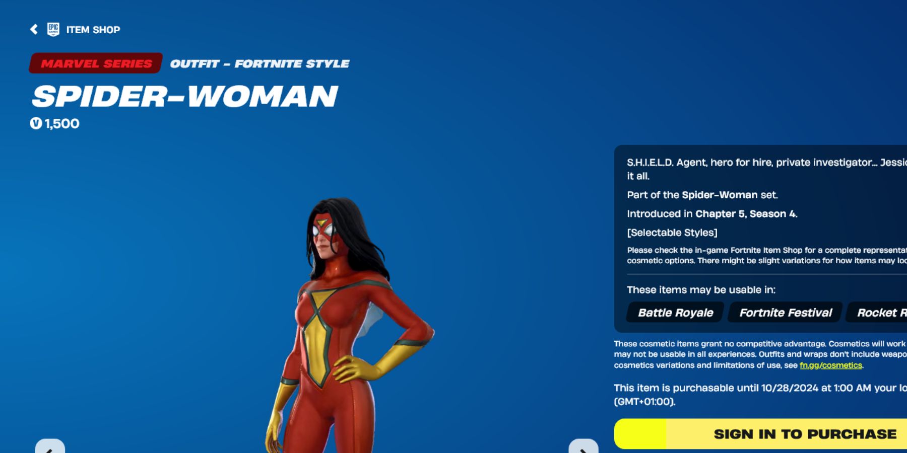 How to Get the Spider-Woman Skin in Fortnite 