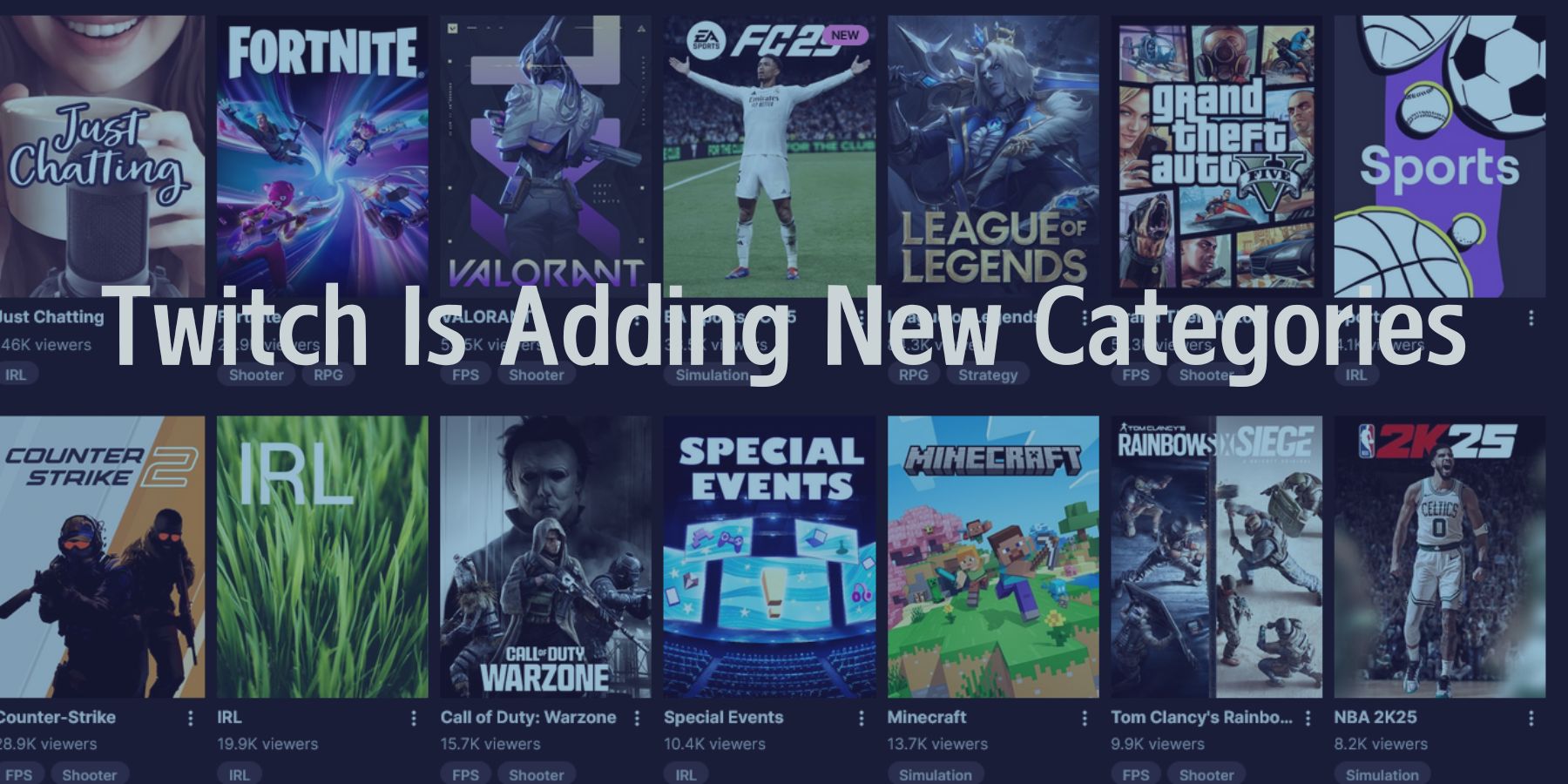 Twitch Is Adding 2 New Categories